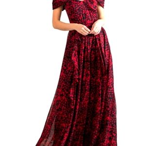 Anais dress Shoshanna burgundy jet